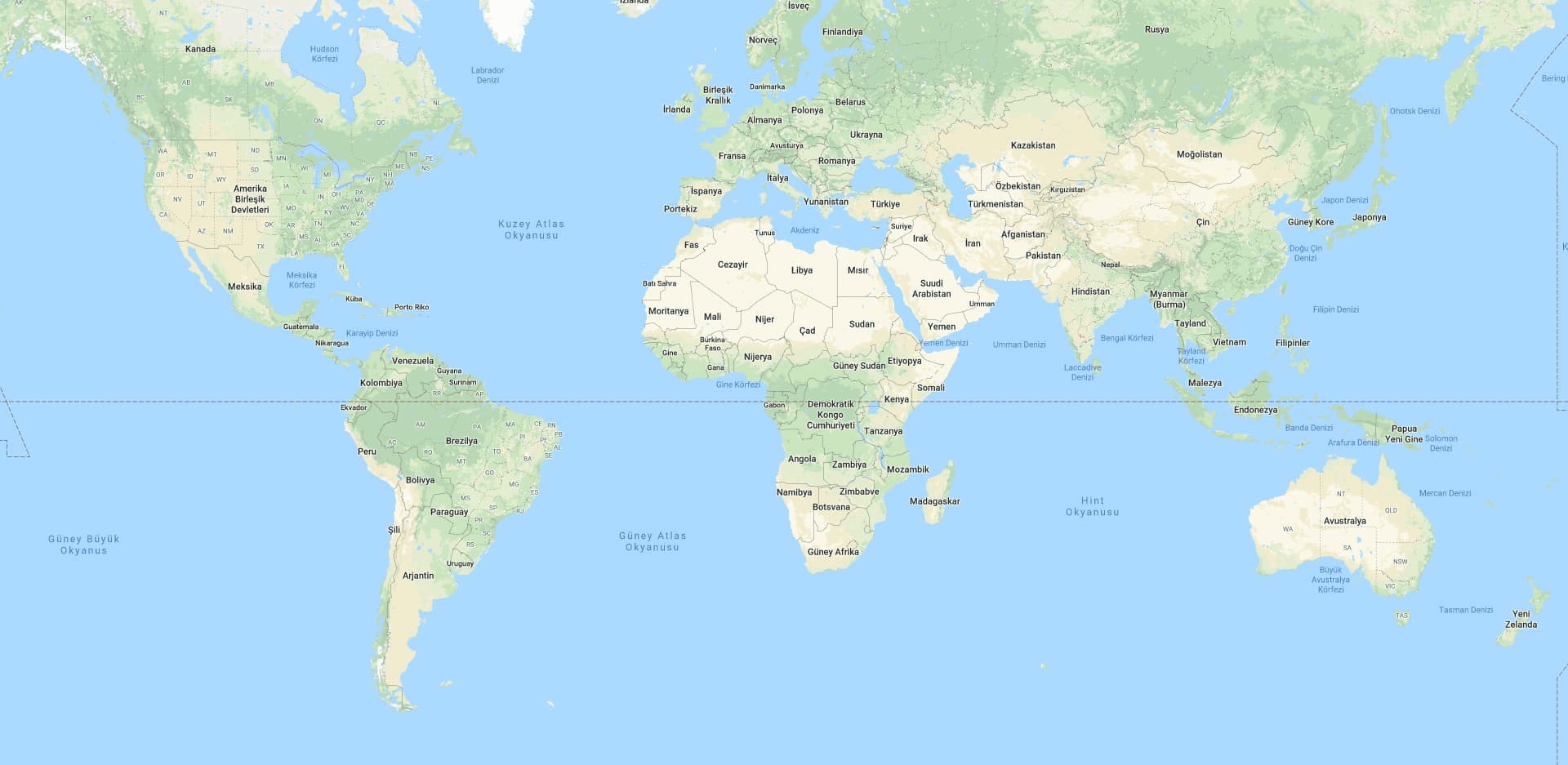 güney yarım kürede yer alan ülkeler hangileridir?