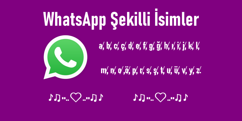 whatsapp şekilli i̇simler