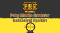 pubg mobile emulator hassasiyet ayarları