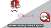 udf uzantılı dosya nasıl açılır